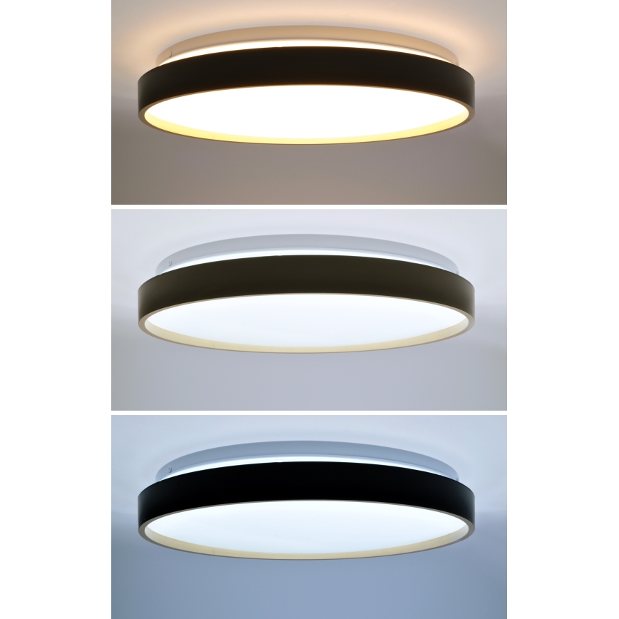 LED Pritemdomas lubinis šviestuvas CALA LED/48W/230V 3000-6500K juoda/auksas + nuotolinio valdymo pultas