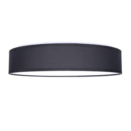 LED Pritemdomas lubinis šviestuvas PENLEY LED/48W/230V 3000-6500K diametras 40 cm juoda + nuotolinio valdymo pultas