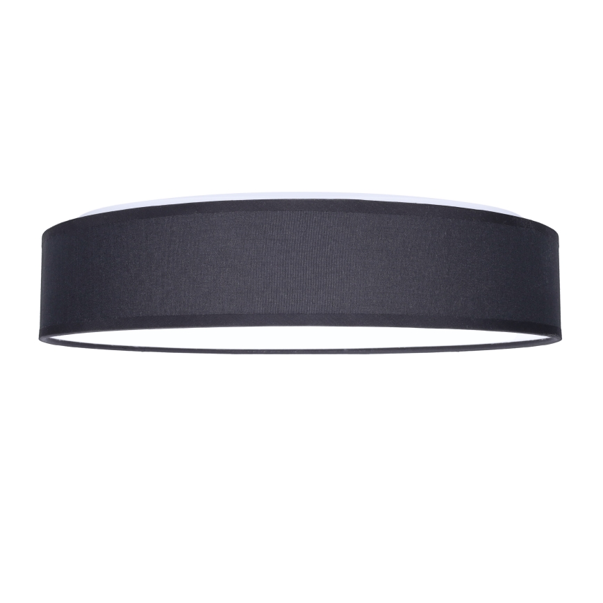 LED Pritemdomas lubinis šviestuvas PENLEY LED/48W/230V 3000-6500K diametras 40 cm juoda + nuotolinio valdymo pultas