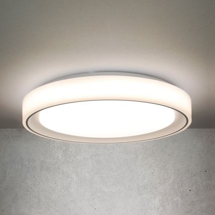 LED RGB pritemdomas lubinis šviestuvas FLOCO LED/30W/230V 3000-6500K + RGB/6W diametras 40cm + nuotolinio valdymo pultas