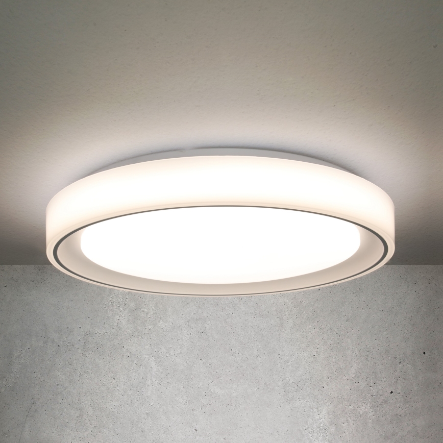 LED RGB pritemdomas lubinis šviestuvas FLOCO LED/30W/230V 3000-6500K + RGB/6W diametras 40cm + nuotolinio valdymo pultas