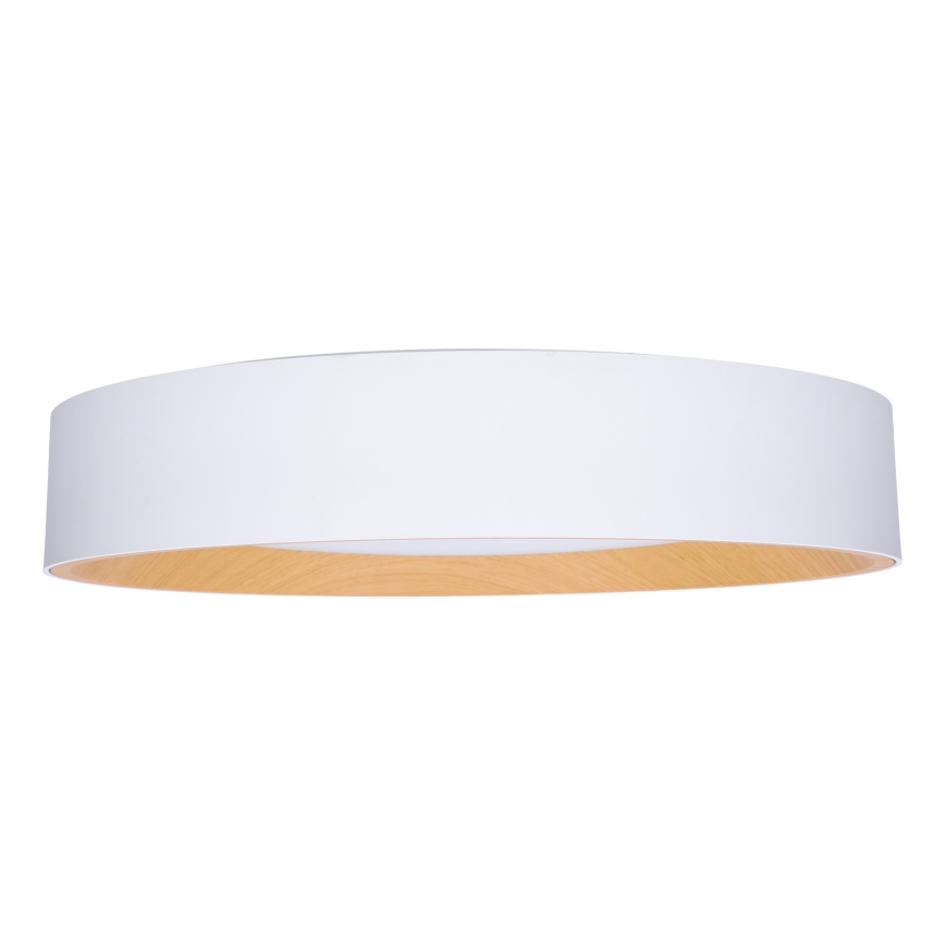 LED Pritemdomas lubinis šviestuvas LARIOS LED/48W/230V 3000-6500K diametras 39 cm balta + nuotolinio valdymo pultas