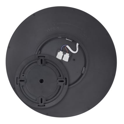 LED Pritemdomas lubinis šviestuvas ESTELA LED/36W/230V diametras 30 cm juoda + nuotolinio valdymo pultas
