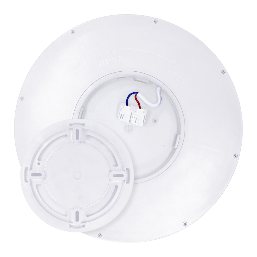 LED Pritemdomas lubinis šviestuvas ESTELA LED/36W/230V diametras 30 cm balta + nuotolinio valdymo pultas