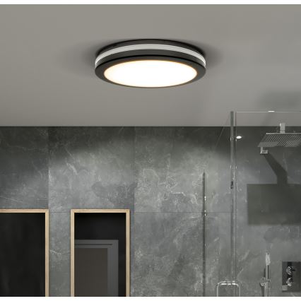 LED šviesos reguliavimas lauko Lubinis šviestuvas LED/36W/40W/44W/230V 3000/4000/6500K IP65 juoda