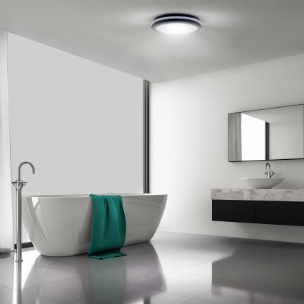 LED šviesos reguliavimas lauko Lubinis šviestuvas LED/36W/40W/44W/230V 3000/4000/6500K IP65 juoda