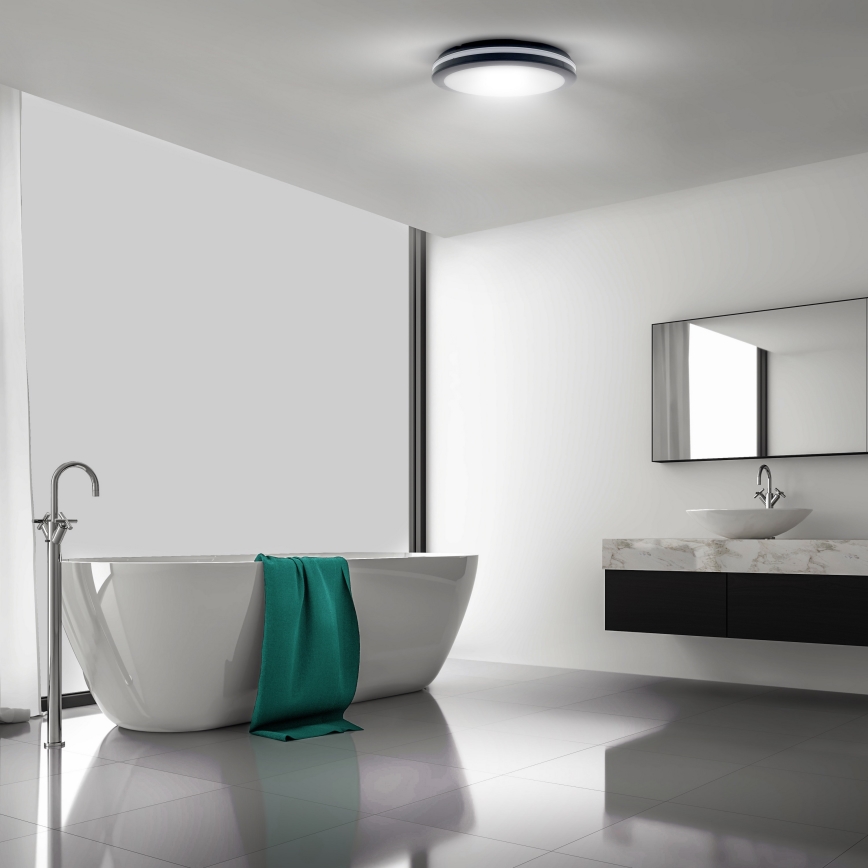 LED šviesos reguliavimas lauko Lubinis šviestuvas LED/36W/40W/44W/230V 3000/4000/6500K IP65 juoda