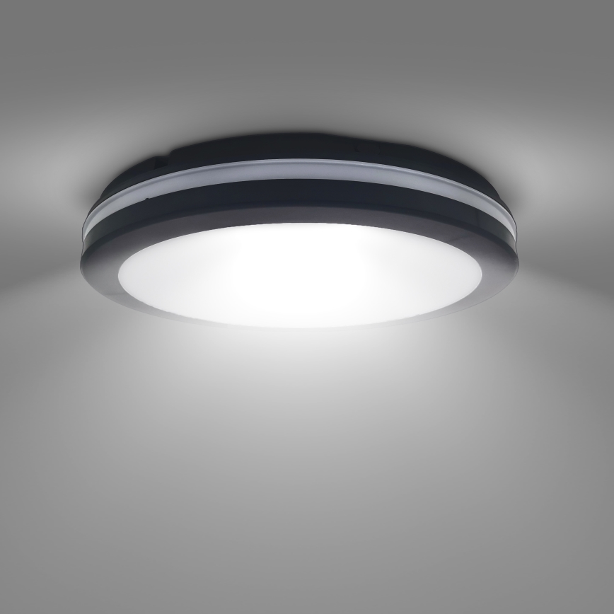 LED šviesos reguliavimas lauko Lubinis šviestuvas LED/36W/40W/44W/230V 3000/4000/6500K IP65 juoda