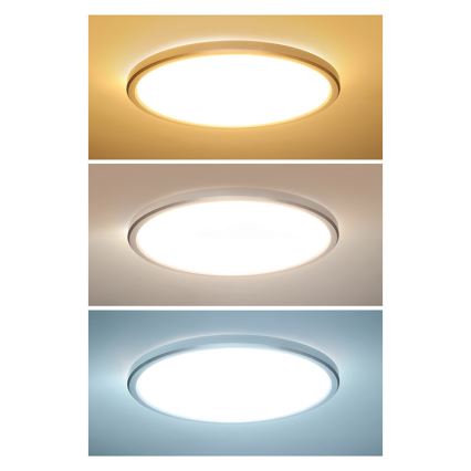 LED vonios kambario lubinis šviestuvas ACATE LED/18W/230V 3000/4000/6000K skersmuo 22 cm IP54