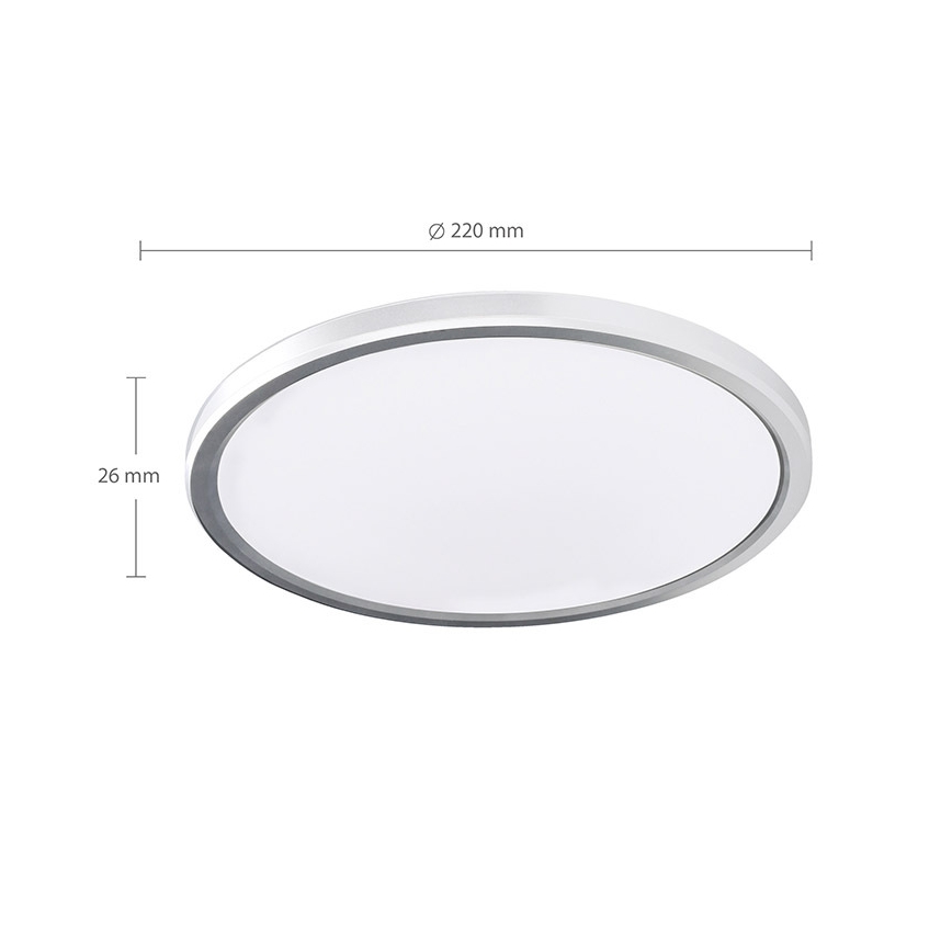 LED vonios kambario lubinis šviestuvas ACATE LED/18W/230V 3000/4000/6000K skersmuo 22 cm IP54