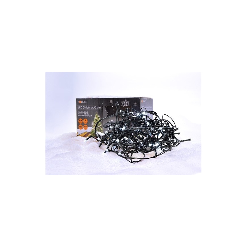 LED lauko girlianda 100xLED/8 funkcijų IP44 13m šaltai balta