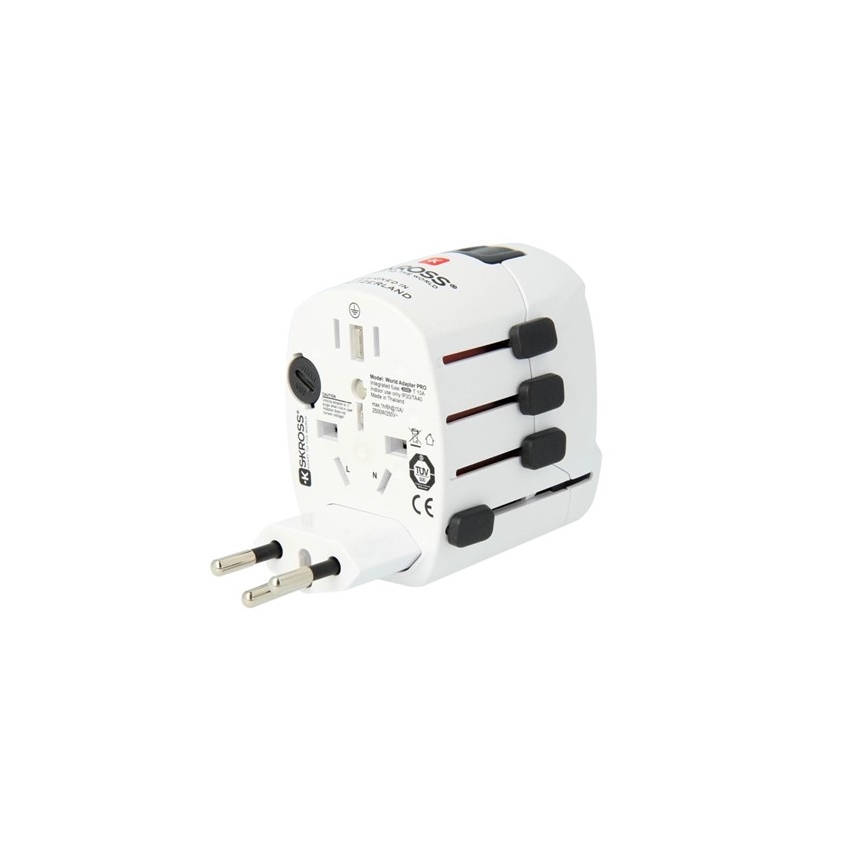 Universalus kelioninis adapteris 6,3A