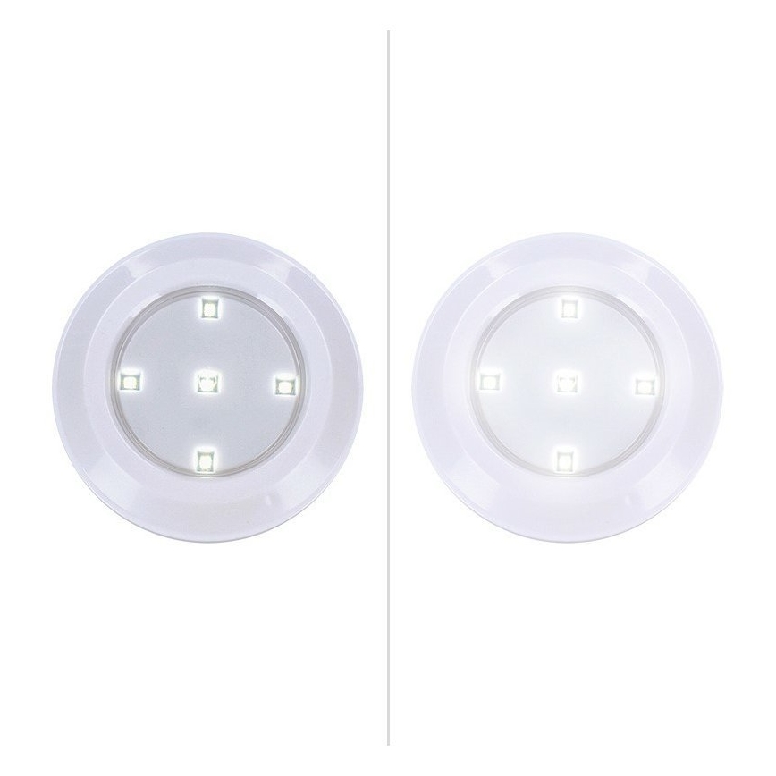 RINKINYS 3x LED Pritemdomi šviestuvai su nuotolinio valdymo pultu LED/3xAAA