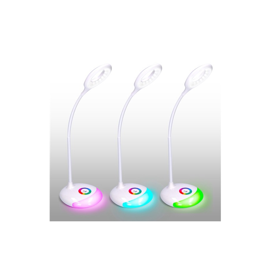 Soligth WO44 - LED RGB Pritemdomas, įkraunamas stalo šviestuvas LED/5W/5V 1800 mAh