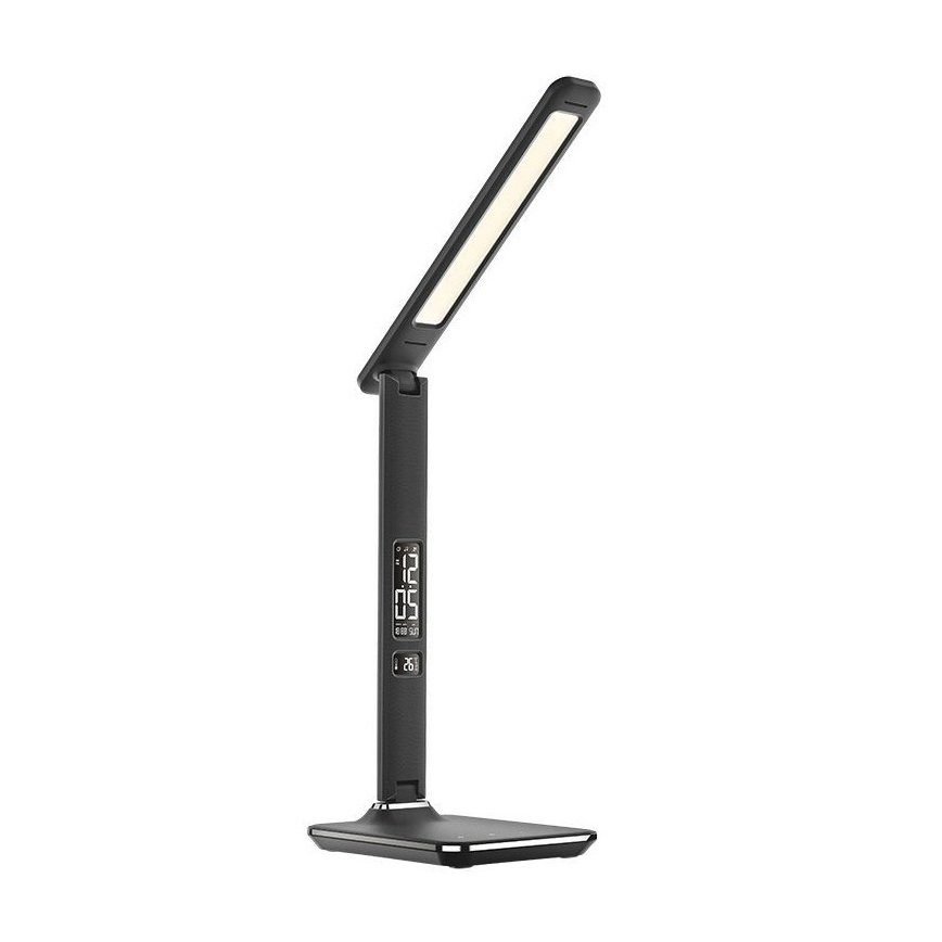 Soligth WO45-B - LED stalo šviestuvas su ekranu LED/9W/230V juodas