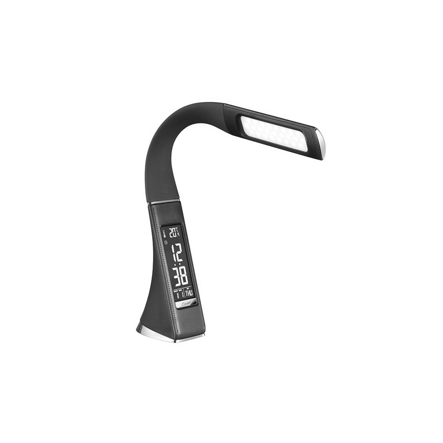 Soligth WO46-B - Pritemdomas LED stalo šviestuvas su ekranu LED/6W/230V juodas