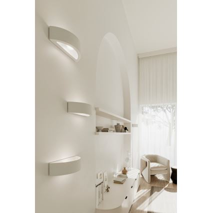 Sieninis šviestuvas ATENA 1xE27/60W/230V 40,5 cm balta