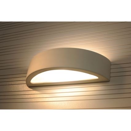Sieninis šviestuvas ATENA 1xE27/60W/230V 40,5 cm balta