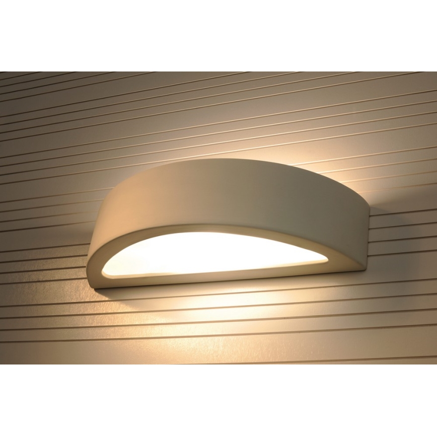 Sieninis šviestuvas ATENA 1xE27/60W/230V 40,5 cm balta