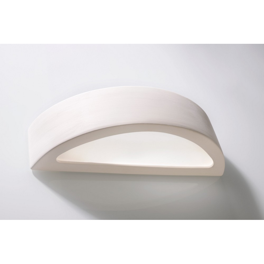 Sieninis šviestuvas ATENA 1xE27/60W/230V 40,5 cm balta