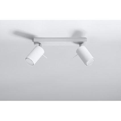 Akcentinis apšvietimas RING 2 2xGU10/10W/230V balta