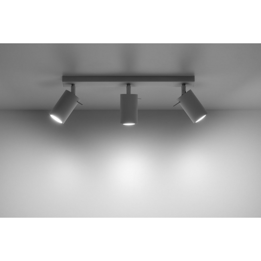 Akcentinis apšvietimas RING 3 3xGU10/10W/230V balta