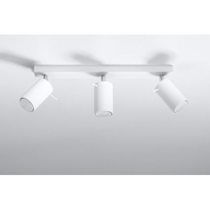 Akcentinis apšvietimas RING 3 3xGU10/10W/230V balta