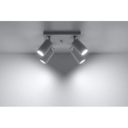 Akcentinis apšvietimas RING 4 4xGU10/10W/230V balta