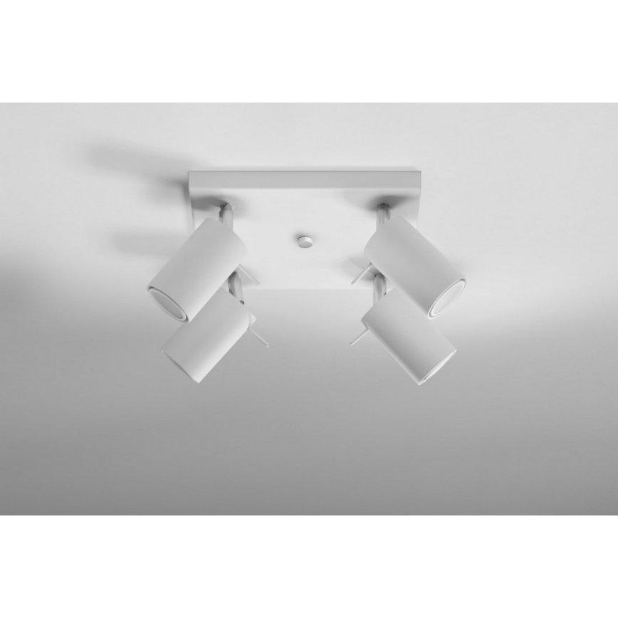 Akcentinis apšvietimas RING 4 4xGU10/10W/230V balta