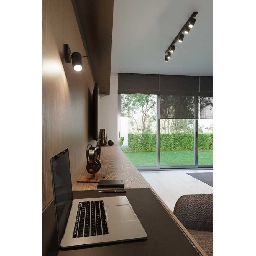 Akcentinis apšvietimas RING 2 2xGU10/10W/230V juoda