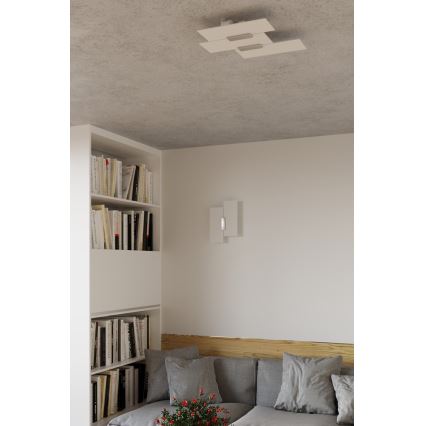 Sieninis šviestuvas FABIANO 2xE27/60W/230V balta/blizgus chromas