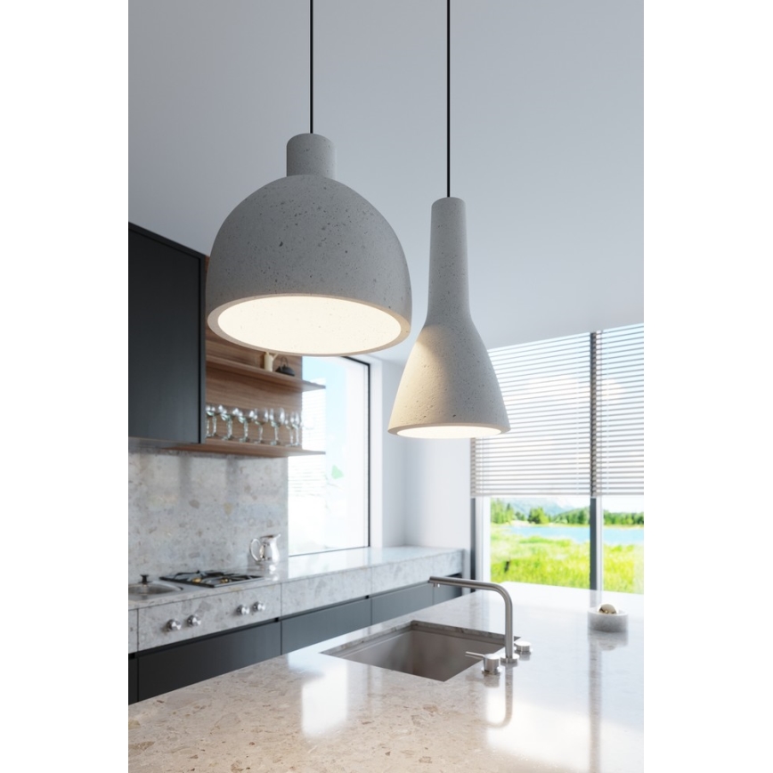 Pakabinamas sietynas EMPOLI 1xE27/15W/230V betonas