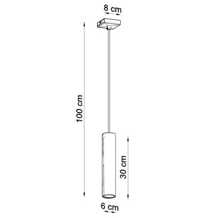 Pakabinamas sietynas LAGOS 1 1xGU10/10W/230V balta