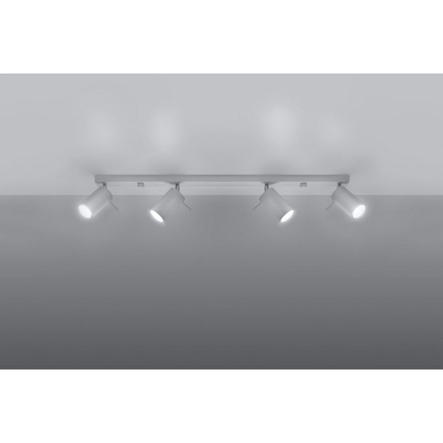 Akcentinis apšvietimas RING 4L 4xGU10/10W/230V balta