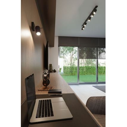 Akcentinis apšvietimas RING 6L 6xGU10/10W/230V juoda