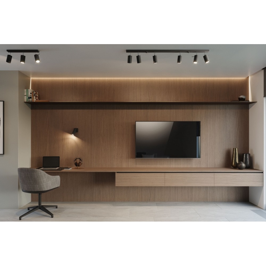 Akcentinis apšvietimas RING 6L 6xGU10/10W/230V juoda