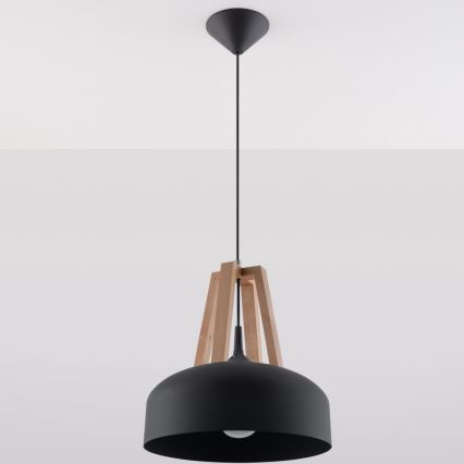 Pakabinamas sietynas CASCO 1xE27/60W/230V diametras 30 cm Beržas