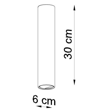 Akcentinis apšvietimas LAGOS 1xGU10/10W/230V 30 cm balta