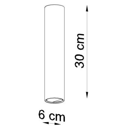 Akcentinis apšvietimas LAGOS 1xGU10/10W/230V 30 cm juoda