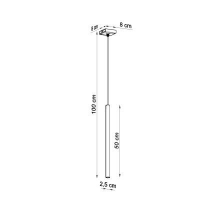 Pakabinamas sietynas PASTELO 1xG9/8W/230V balta