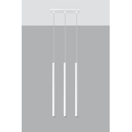 Pakabinamas sietynas PASTELO 3xG9/8W/230V balta