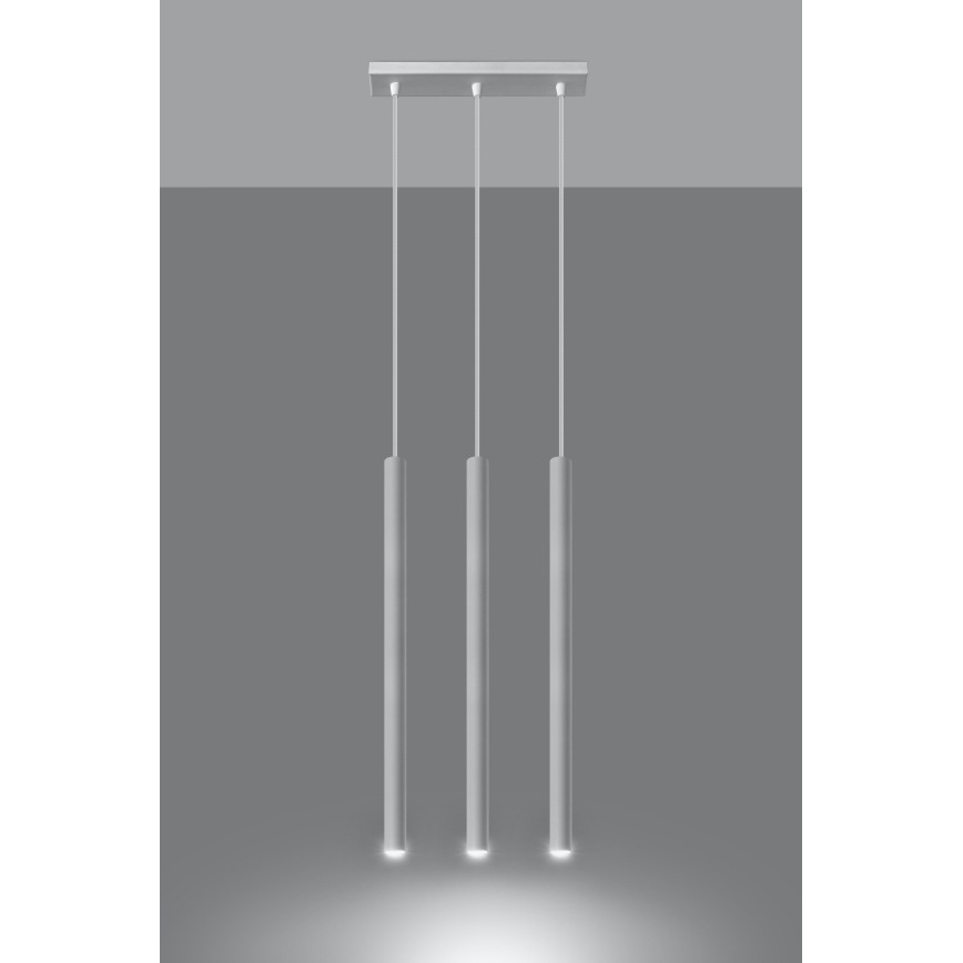 Pakabinamas sietynas PASTELO 3xG9/8W/230V balta