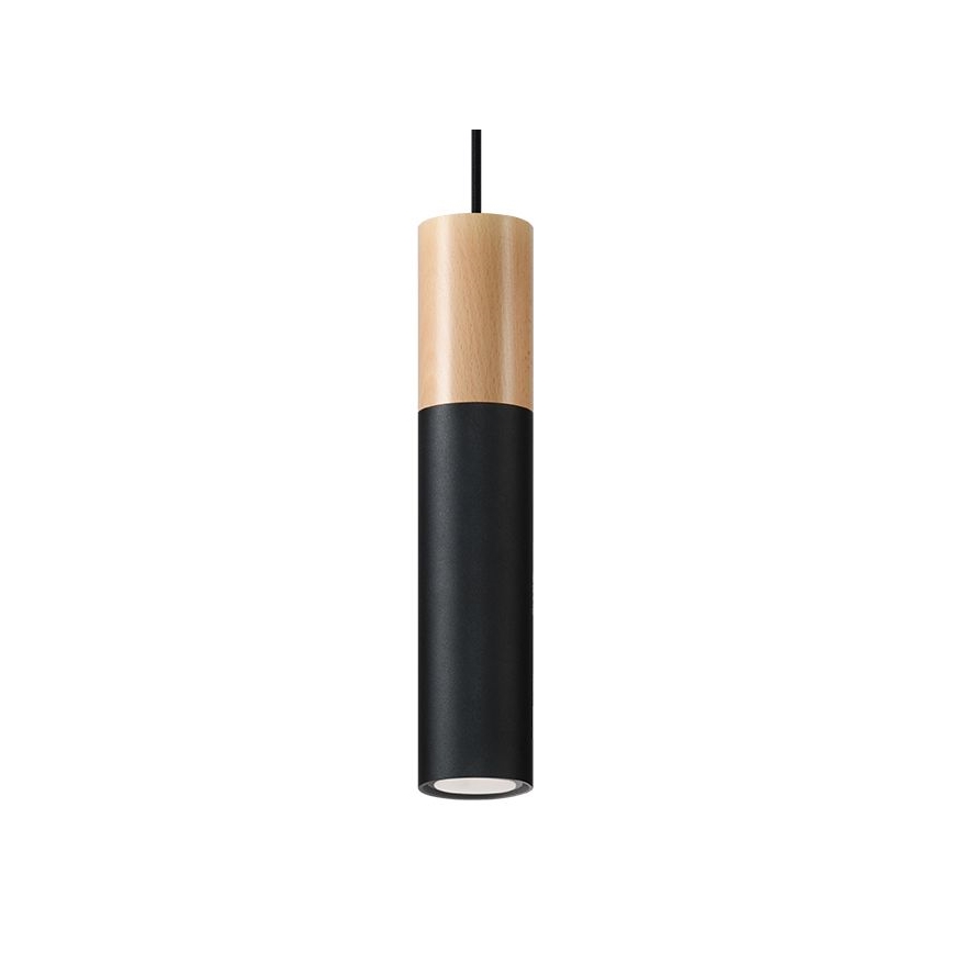 Pakabinamas sietynas PABLO 1xGU10/40W/230V juoda/bukas