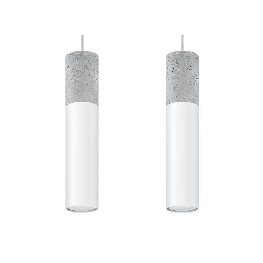 Pakabinamas sietynas BORGIO 2xGU10/40W/230V betonas/metalo juoda
