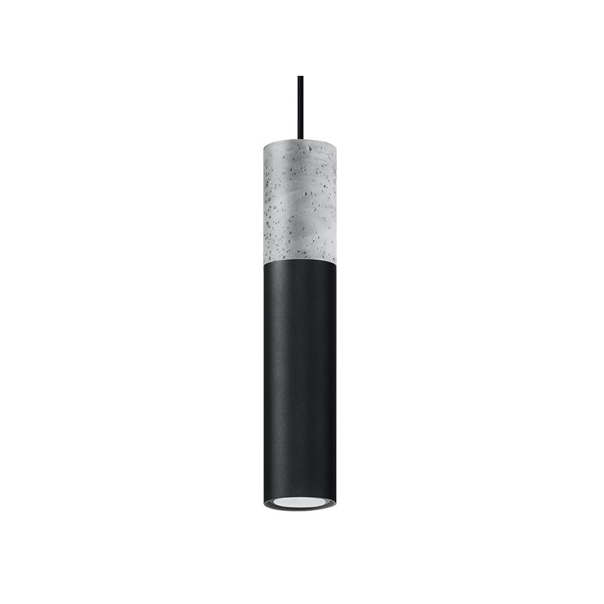 Pakabinamas sietynas BORGIO 1xGU10/40W/230V betonas/juodas metalas