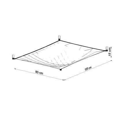LED lubinis šviestuvas LUNA 2xG13/8,5W/230V 80x105 cm balta