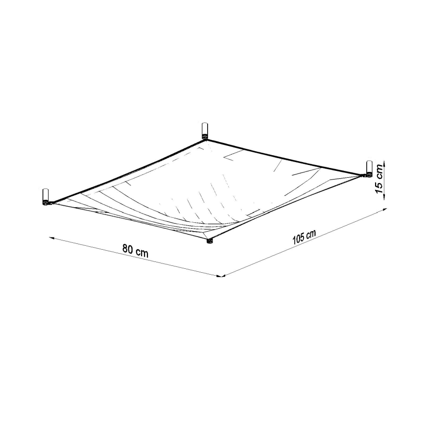 LED lubinis šviestuvas LUNA 2xG13/8,5W/230V 80x105 cm balta