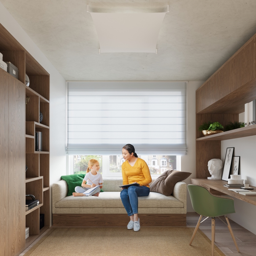 LED lubinis šviestuvas LUNA 4xG13/8,5W/230V 105x105 cm balta