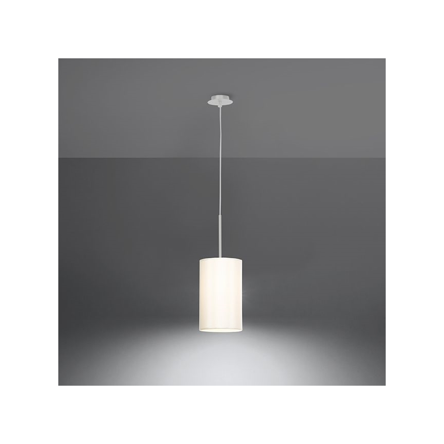 Pakabinamas sietynas OTTO 1xE27/60W/230V d. 15 cm baltas