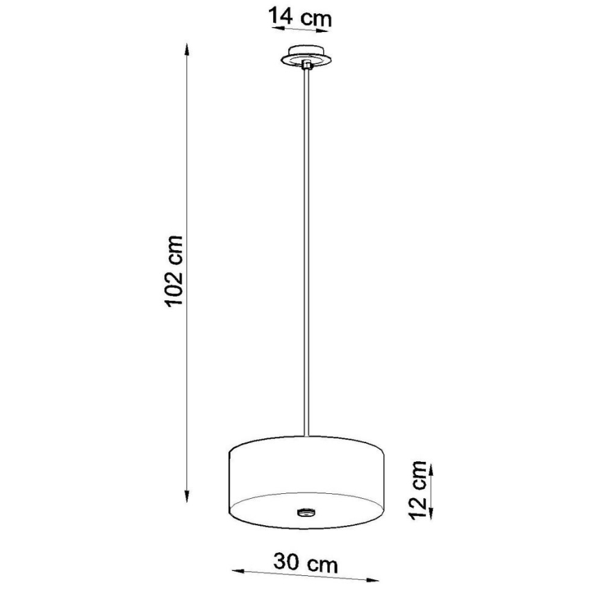 Pakabinamas sietynas SKALA 3xE27/60W/230V diametras 30 cm juoda